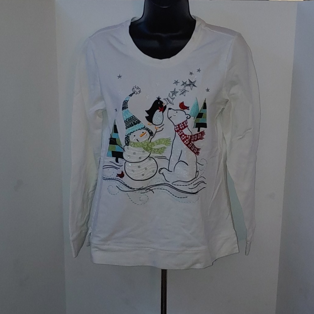 christopher&banks Winter Long Sleeve Shirt